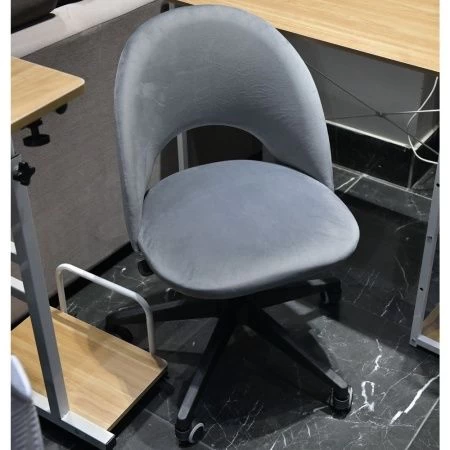 Офисные кресла - Стул Leo вращающийся на колесиках темно-серый
