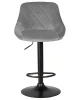 Купить Стул барный DOBRIN LOGAN BLACK, серый велюр (MJ9-75) по выгодной цене для кафе, ресторанов и кухни