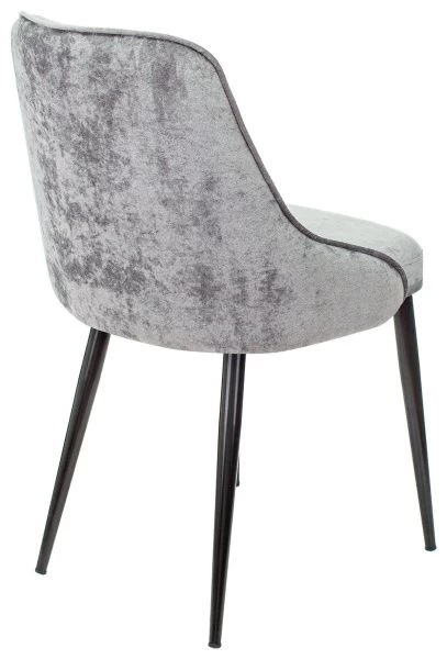 Купить Стул для кухни Бюрократ KF-5_2 комплект 2шт серый Light 19 металл черный на ножках (KF-5/LT19_2) по низкой цене