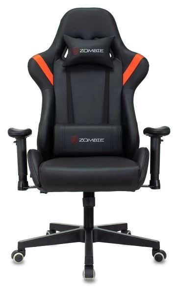 Кресло игровое Zombie Formula черный/красный эко.кожа крестов. пластик черный | Купить в КупиКресла.ру