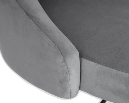 Купить Набор 2 шт Стул барный DOBRIN JOSEPH BLACK, серый велюр (MJ9-75) в интернет-магазине КупиКресла.ру