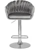 Купить Стул барный DOBRIN MARCEL, серый велюр (MJ9-75) по выгодной цене для кафе, ресторанов и кухни