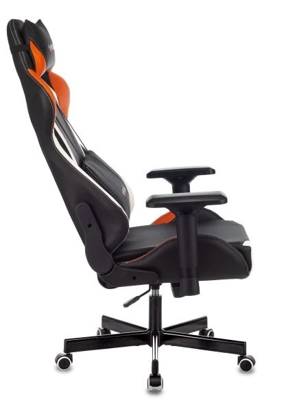 Кресло игровое Zombie VIKING TANK черный/оранжевый/белый искусственная кожа с подголов. крестовина металл | Купить в КупиКресла.ру