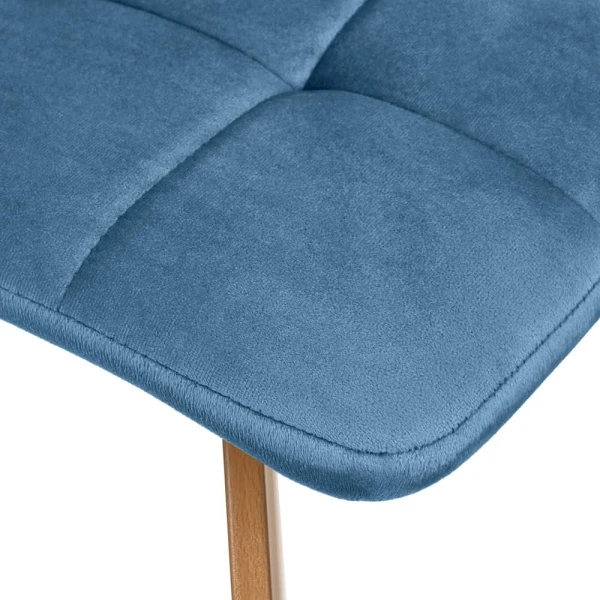 Купить Стул Easy тёмно-бирюзовый с ножками под дерево по низкой цене