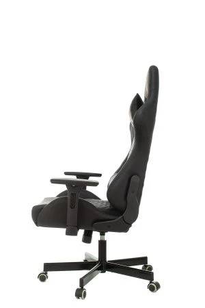 Кресло игровое Knight ARMOR черный ромбик эко.кожа с подголов. крестов. металл