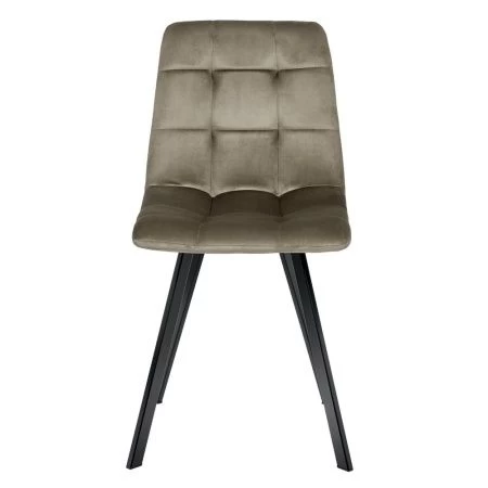 Купить Стул Easy тёмно-коричневый с чёрными ножками по низкой цене