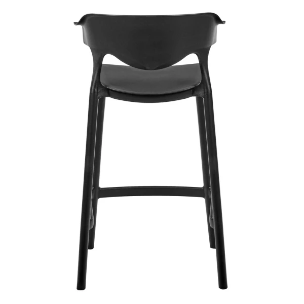 Стул полубарный Forma, чёрный для кафе, ресторанов и кухни
