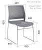 Стул Everprof Neo (Нэо) Серый для посетителей и сотрудников фото