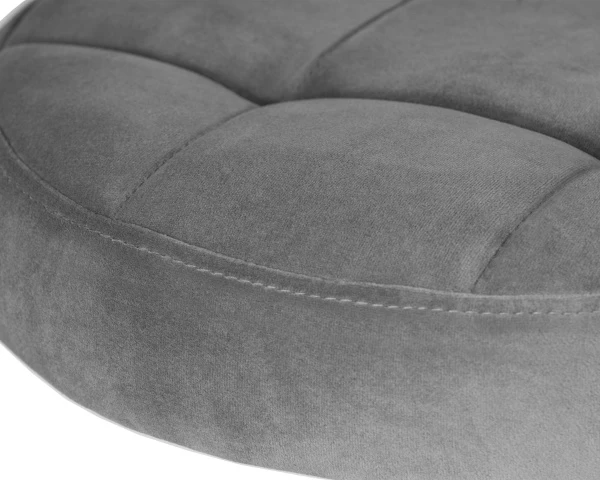 Купить Набор 2 шт Табурет барный DOBRIN BRUNO GOLD, серый велюр (MJ9-75) по низкой цене