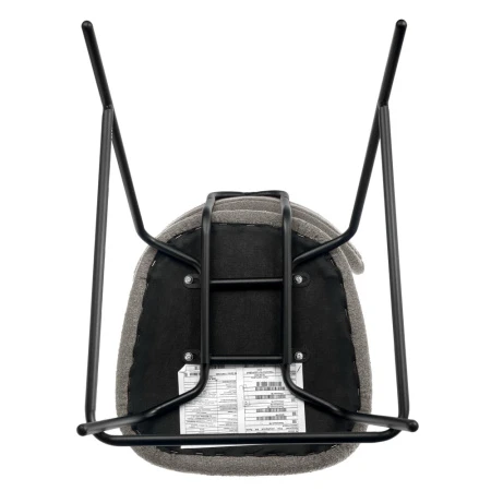 Купить Стул полубарный Ant букле серый по выгодной цене для кафе, ресторанов и кухни