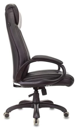 Кресло руководителя Бюрократ T-9922N черный эко.кожа крестов. пластик