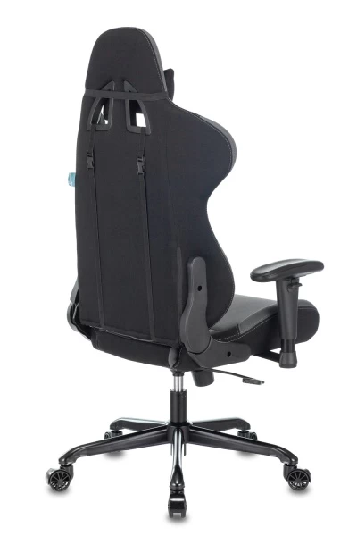 Кресло игровое Zombie 771N серый/черный с подголов. крестовина металл черный | Купить в КупиКресла.ру