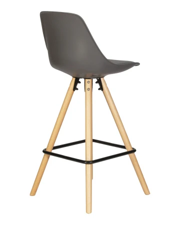 Купить Набор 2 шт Стул полубарный DOBRIN RONNI, ножки светлый бук, тёмно-серый (GR-04) в интернет-магазине КупиКресла.ру