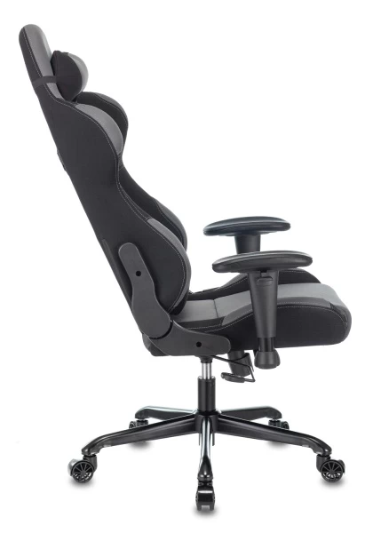 Кресло игровое Zombie 771N серый/черный с подголов. крестовина металл черный | Купить в КупиКресла.ру