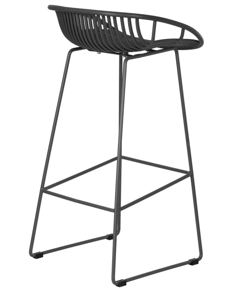 Стул барный DOBRIN FRANK, темно-серый для кафе, ресторанов и кухни