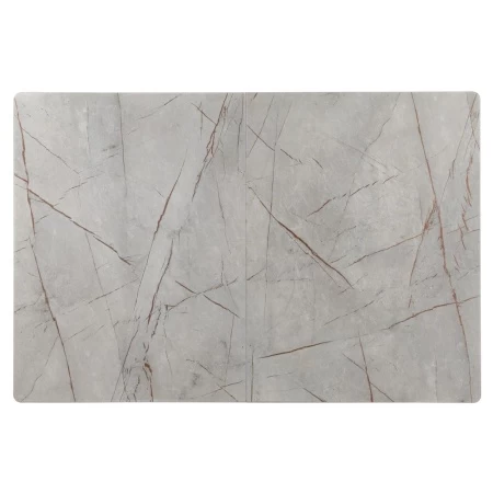 Купить Стол Dublin раскладной 120-160х80х75 серый мрамор с чёрными ножками по низкой цене