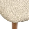 Купить Стул Lucas латте букле с ножками цвета орех по низкой цене