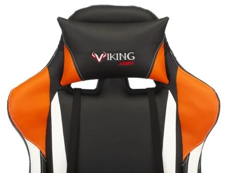 Кресла для геймеров - Кресло игровое Zombie VIKING TANK черный/оранжевый/белый искусственная кожа с подголов. крестовина металл