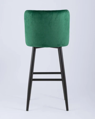 Купить Стул барный Ститч велюр изумрудный по выгодной цене для кафе, ресторанов и кухни