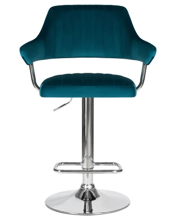 Купить Стул барный DOBRIN CHARLY, морской волны велюр (MJ9-99) по выгодной цене для кафе, ресторанов и кухни