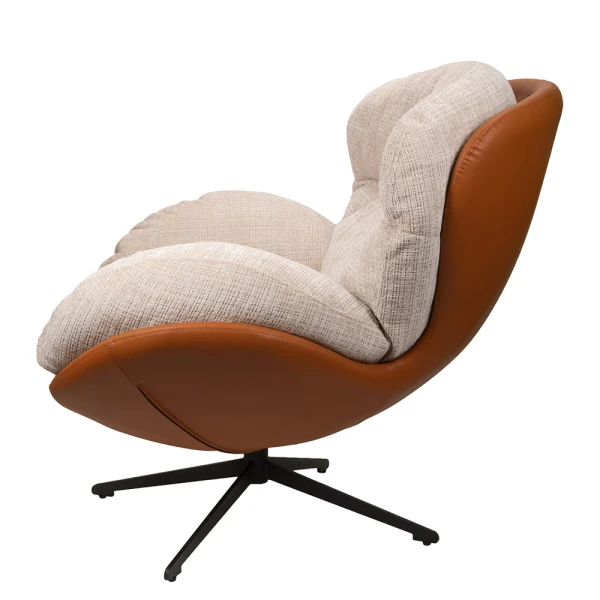 Купить Кресло BLISS оранж/серый, экокожа, шенилл по низкой цене