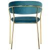 Купить Комплект из 2-х стульев Turin бирюзовый с золотыми ножками в интернет-магазине КупиКресла.ру