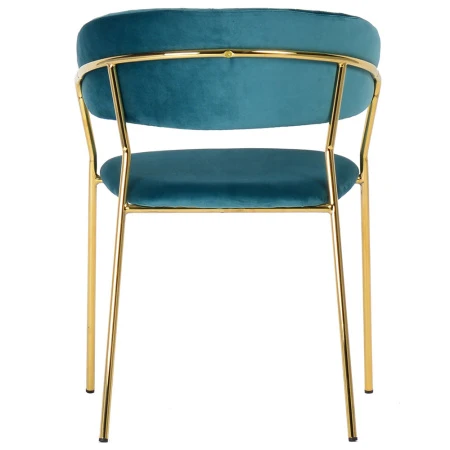 Купить Комплект из 2-х стульев Turin бирюзовый с золотыми ножками в интернет-магазине КупиКресла.ру