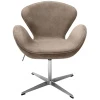 Купить Кресло SWAN STYLE CHAIR, бежевый, искусственная замша по низкой цене