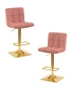 Набор 2 шт Стул барный DOBRIN GOLDIE, пудрово-розовый велюр (MJ9-32)