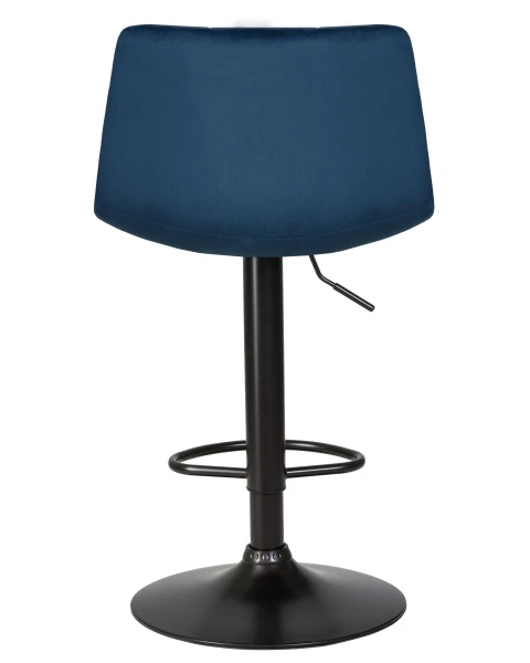 Стул барный DOBRIN TAILOR BLACK, синий велюр (MJ9-117) для кафе, ресторанов и кухни