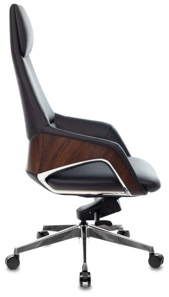 Кресло руководителя Бюрократ _DAO-2 черный кожа с подголов. крестовина алюминий | Купить в КупиКресла.ру