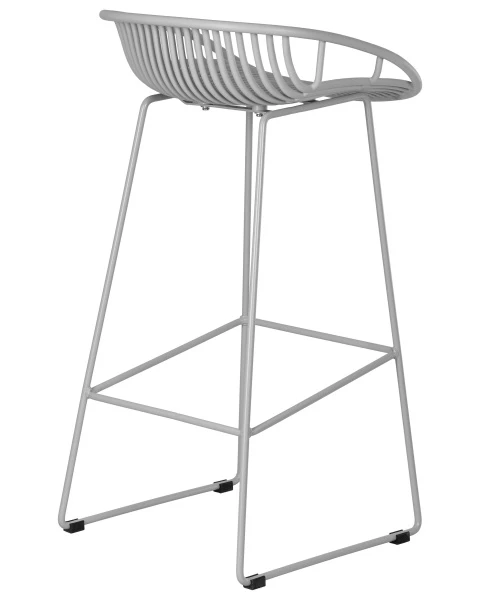 Стул барный DOBRIN FRANK, светло-серый для кафе, ресторанов и кухни