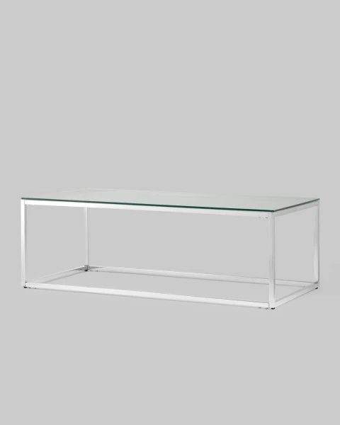 Купить Журнальный стол 120*60 ТАУН серебро по низкой цене