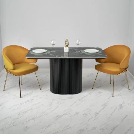 Купить Стол Festa 140x85x77см, керамогранит Wacom мрамор по низкой цене