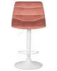 Купить Стул барный DOBRIN TAILOR WHITE, пудрово-розовый велюр (MJ9-32) по выгодной цене для кафе, ресторанов и кухни