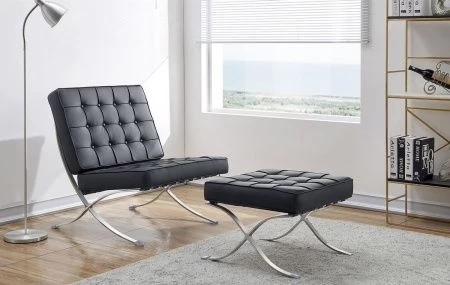 Купить Оттоманка BARCELONA чёрный по низкой цене