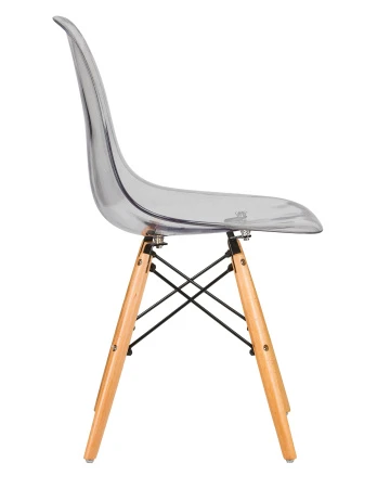 Купить Стул обеденный DOBRIN DSW CASPER, ножки светлый бук, цвет прозрачный по низкой цене