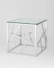 Купить Журнальный столик 55*55 АРТ ДЕКО серебро по низкой цене