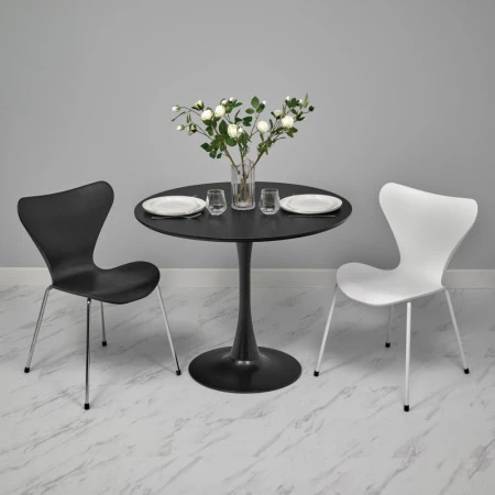 Купить Комплект из 2-х стульев Seven Style белый с белыми ножками в интернет-магазине КупиКресла.ру