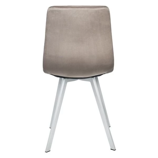 Купить Стул Easy латте с белыми ножками по низкой цене