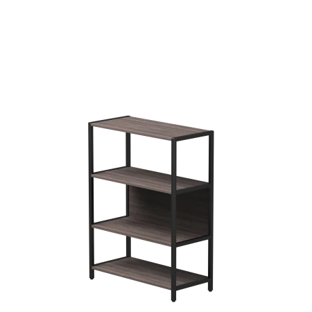 Стеллаж металлический средний Everprof EVO (ЭВО) 830х385x1120 Дуб Пасадена/Черный