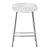 Купить Стул полубарный Neo белый с хромированными ножками по выгодной цене для кафе, ресторанов и кухни