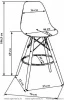 Барный стул Eames Style 623 (Эймс Стайл)