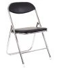 Стул складной Everprof Joker Chrome Экокожа Черный