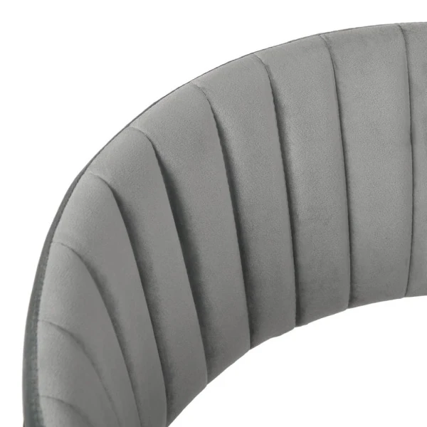 Стул полубарный Turin серый с золотыми ножками для кафе, ресторанов и кухни