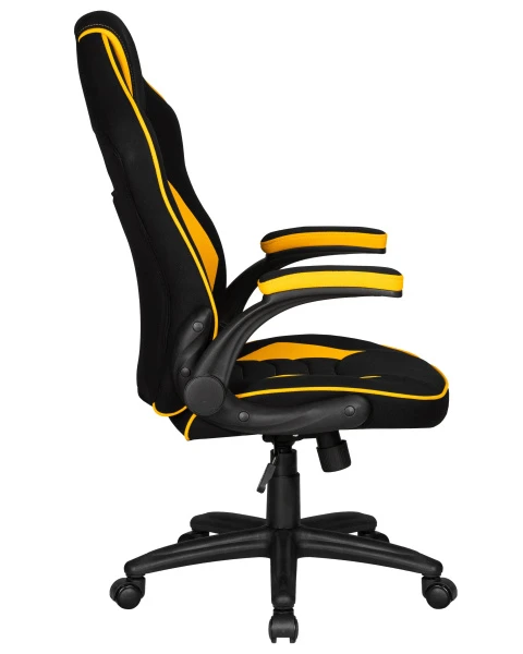 Кресло игровое DOBRIN RICK, черно-желтая ткань | Купить в КупиКресла.ру