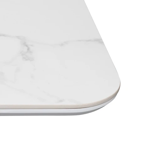 Купить Стол Festa 140x85x77см, керамогранит белый мрамор по низкой цене