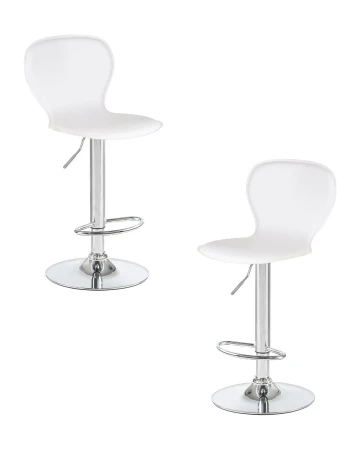 Набор 2 шт Стул барный DOBRIN ELISA, белый