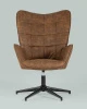 Купить Кресло Ирис вращающееся коричневое по низкой цене