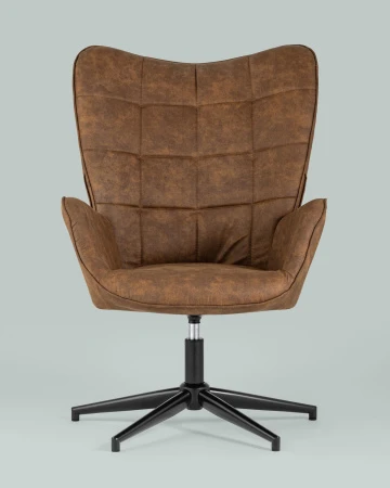 Купить Кресло Ирис вращающееся коричневое по низкой цене
